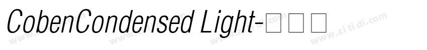 CobenCondensed Light字体转换